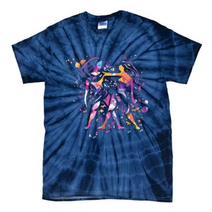 Gemini Zodiac Sign Astrology Tie-Dye T-Shirt