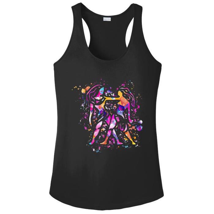 Gemini - Zodiac Sign - Astrology Ladies PosiCharge Competitor Racerback Tank