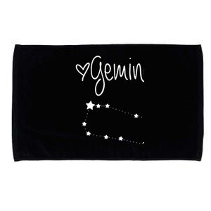 Gemini Zodiac Sign Horoscope Astrology May June Birthday Microfiber Hand Towel