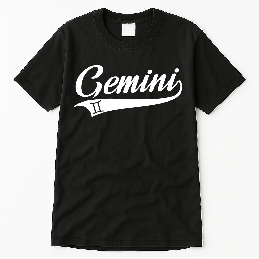 Gemini Zodiac Sign Horoscope Throwback Design Classic Tall T-Shirt