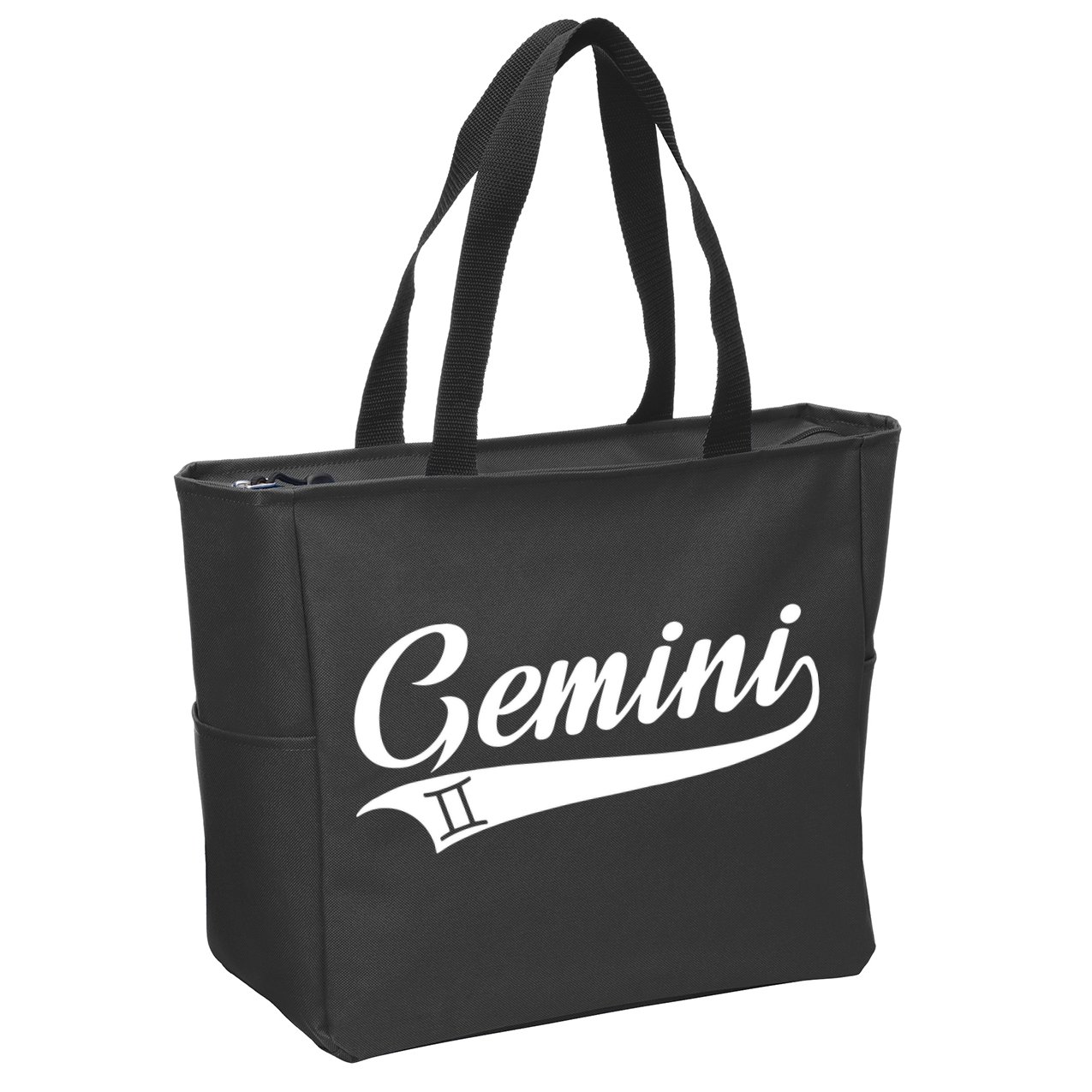 Gemini Zodiac Sign Horoscope Throwback Design Classic Zip Tote Bag
