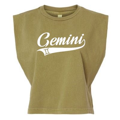 Gemini Zodiac Sign Horoscope Throwback Design Classic Garment-Dyed Women's Muscle Tee