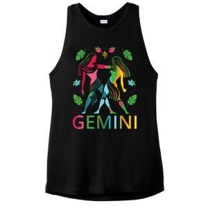 Gemini Zodiac Spring Gemini Birthday Ladies PosiCharge Tri-Blend Wicking Tank