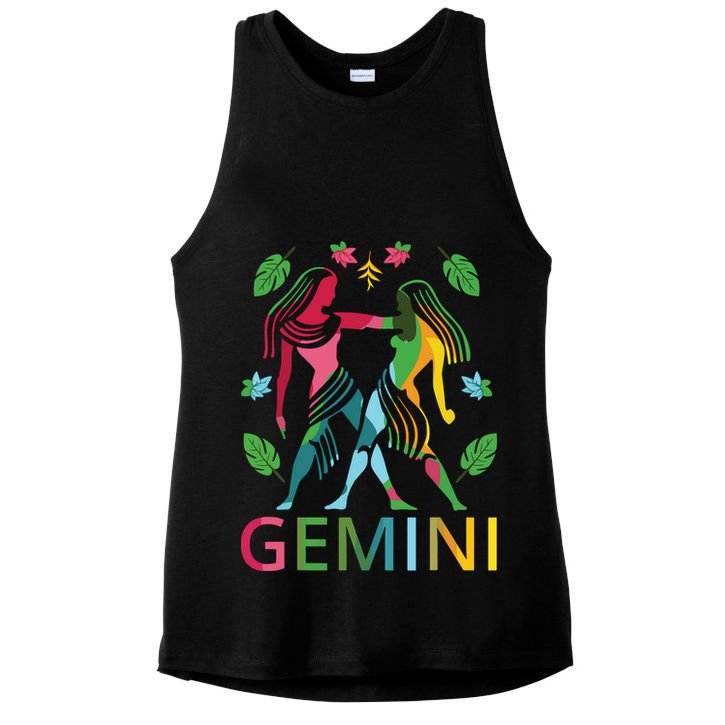 Gemini Zodiac Spring Gemini Birthday Ladies PosiCharge Tri-Blend Wicking Tank