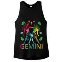Gemini Zodiac Spring Gemini Birthday Ladies PosiCharge Tri-Blend Wicking Tank