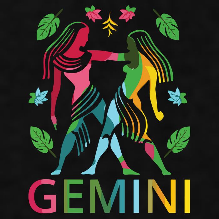 Gemini Zodiac Spring Gemini Birthday Ladies PosiCharge Tri-Blend Wicking Tank