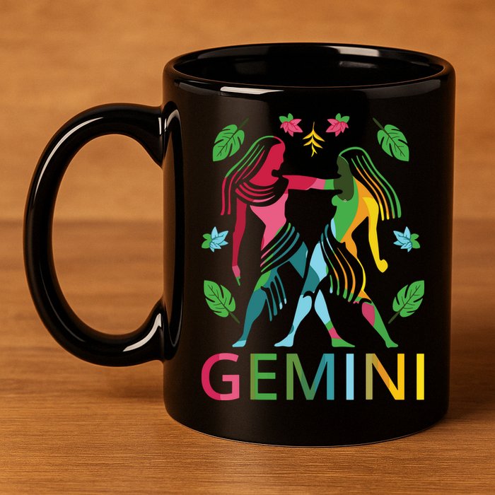 Gemini Zodiac Spring Gemini Birthday 11oz C Handle Ceramic Mug