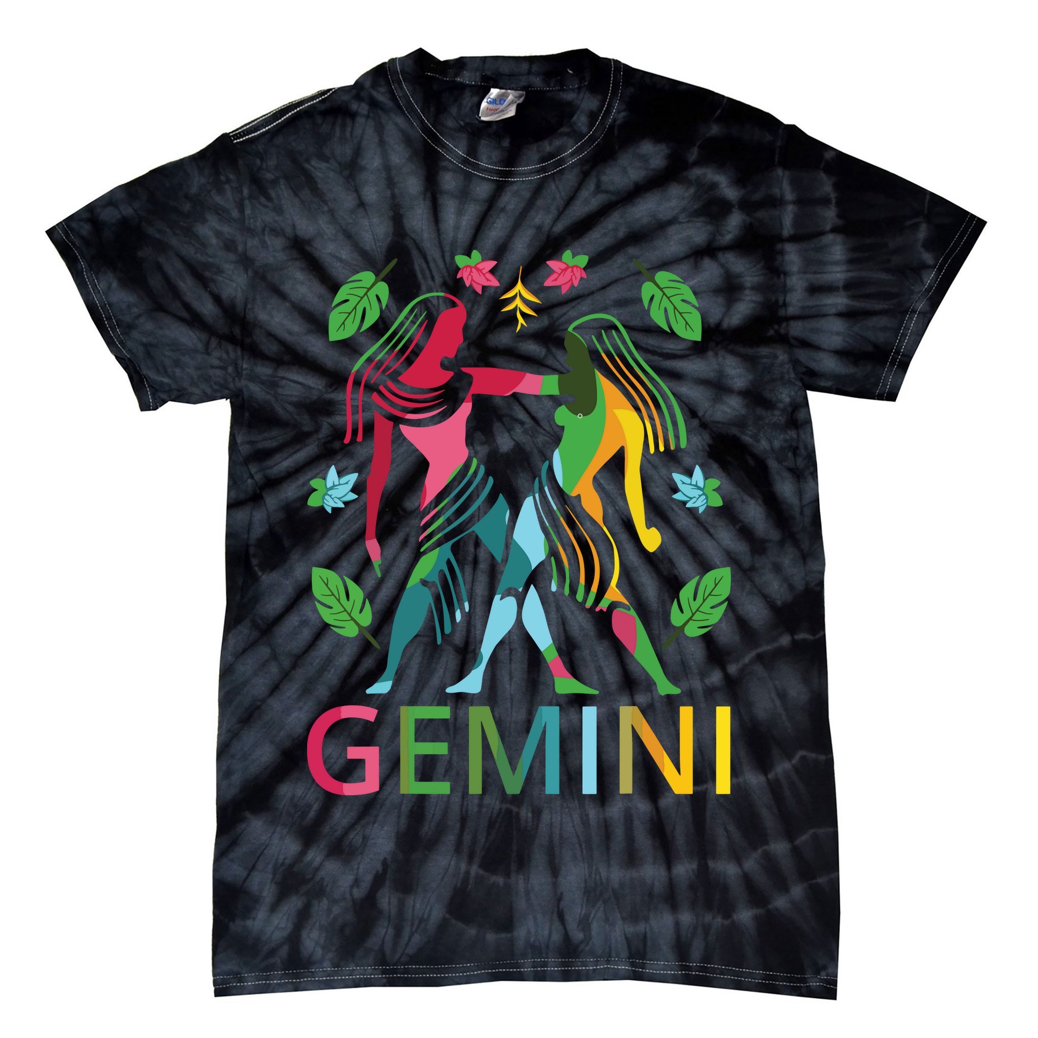 Gemini Zodiac Spring Gemini Birthday Tie-Dye T-Shirt