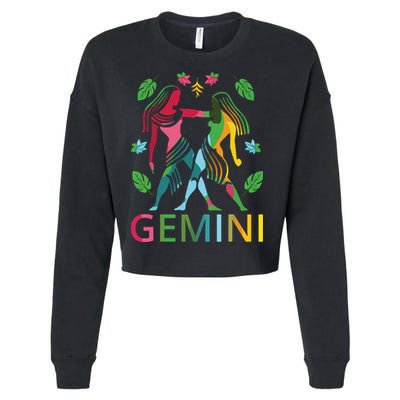 Gemini Zodiac Spring Gemini Birthday Cropped Pullover Crew