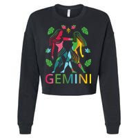 Gemini Zodiac Spring Gemini Birthday Cropped Pullover Crew