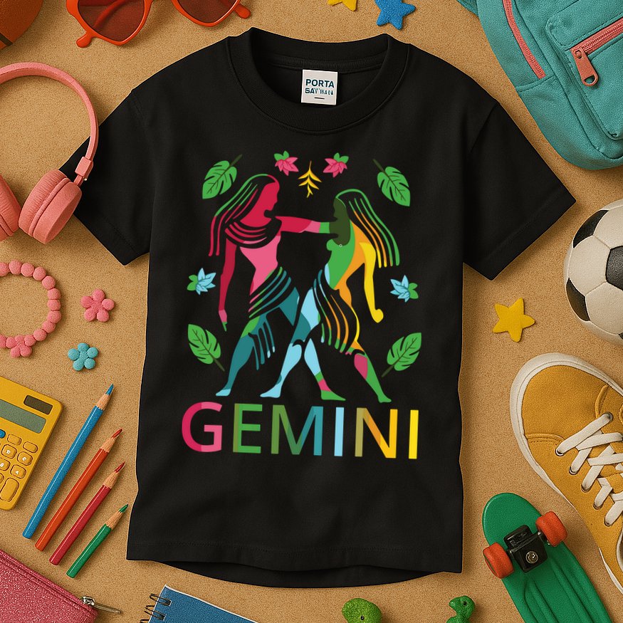 Gemini Zodiac Spring Gemini Birthday Kids T-Shirt