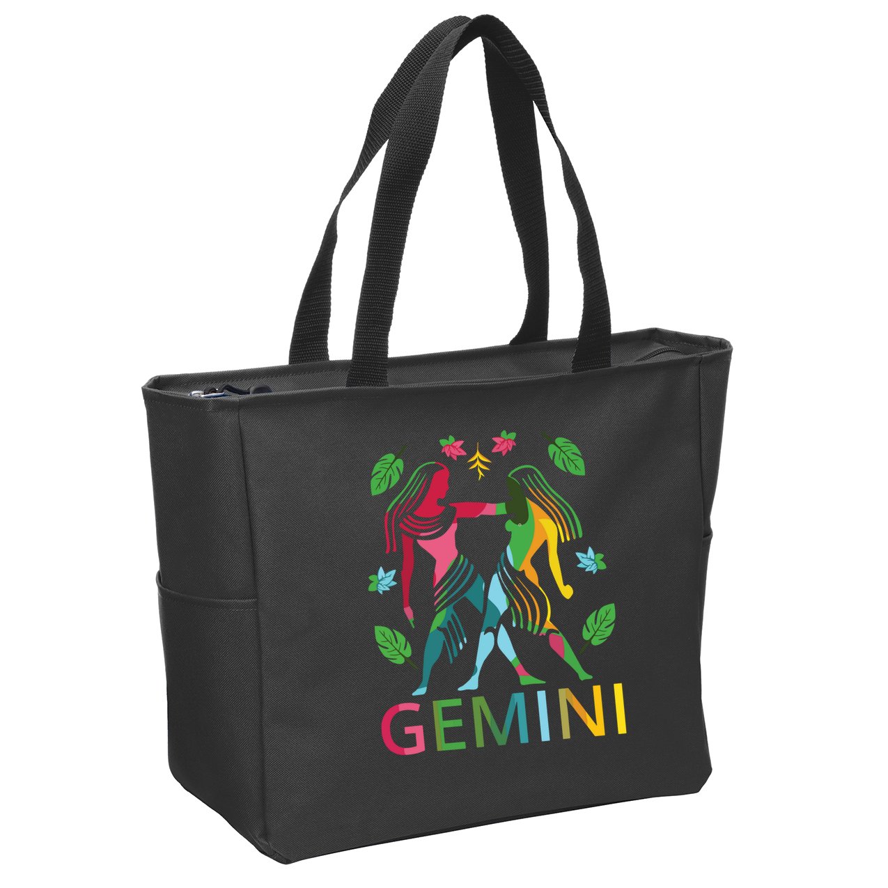 Gemini Zodiac Spring Gemini Birthday Zip Tote Bag