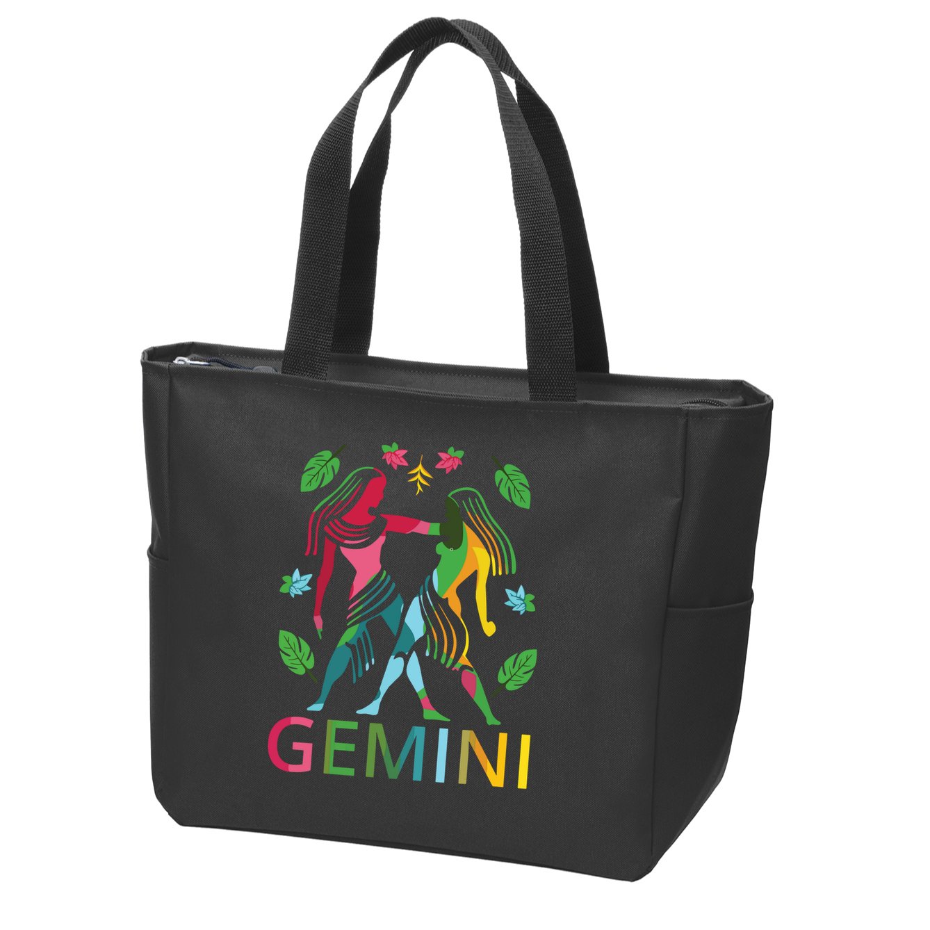 Gemini Zodiac Spring Gemini Birthday Zip Tote Bag