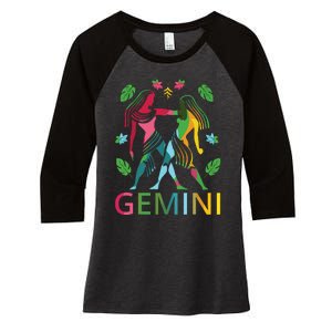 Gemini Zodiac Spring Gemini Birthday Women's Tri-Blend 3/4-Sleeve Raglan Shirt