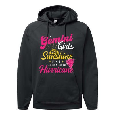 Gemini Zodiac Sign Horoscope Astrology Lover Performance Fleece Hoodie