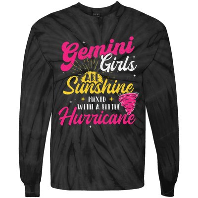 Gemini Zodiac Sign Horoscope Astrology Lover Tie-Dye Long Sleeve Shirt