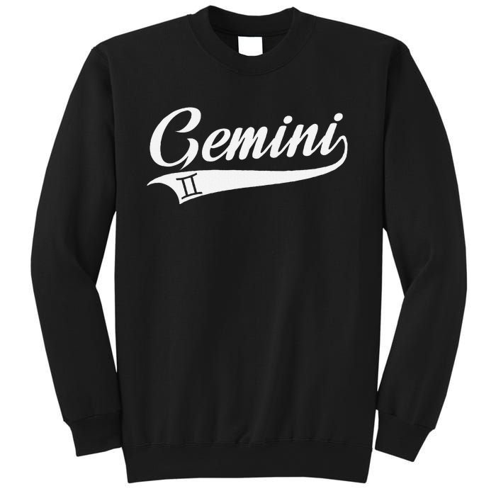 Gemini Zodiac Sign Horoscope Throwback Design Classic Sweatshirt