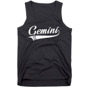 Gemini Zodiac Sign Horoscope Throwback Design Classic Tank Top