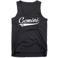 Gemini Zodiac Sign Horoscope Throwback Design Classic Tank Top