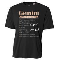 Gemini Zodiac Sign Astrology May June Birthday Cooling Performance Crew T-Shirt