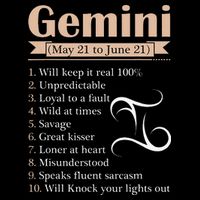 Gemini Zodiac Sign Astrology May June Birthday 16 in Basic Backpack