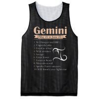 Gemini Zodiac Sign Astrology May June Birthday Mesh Reversible Basketball Jersey Tank