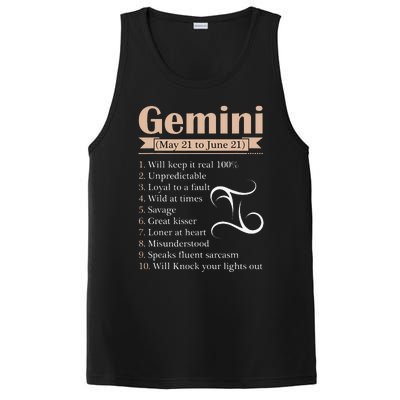 Gemini Zodiac Sign Astrology May June Birthday PosiCharge Competitor Tank