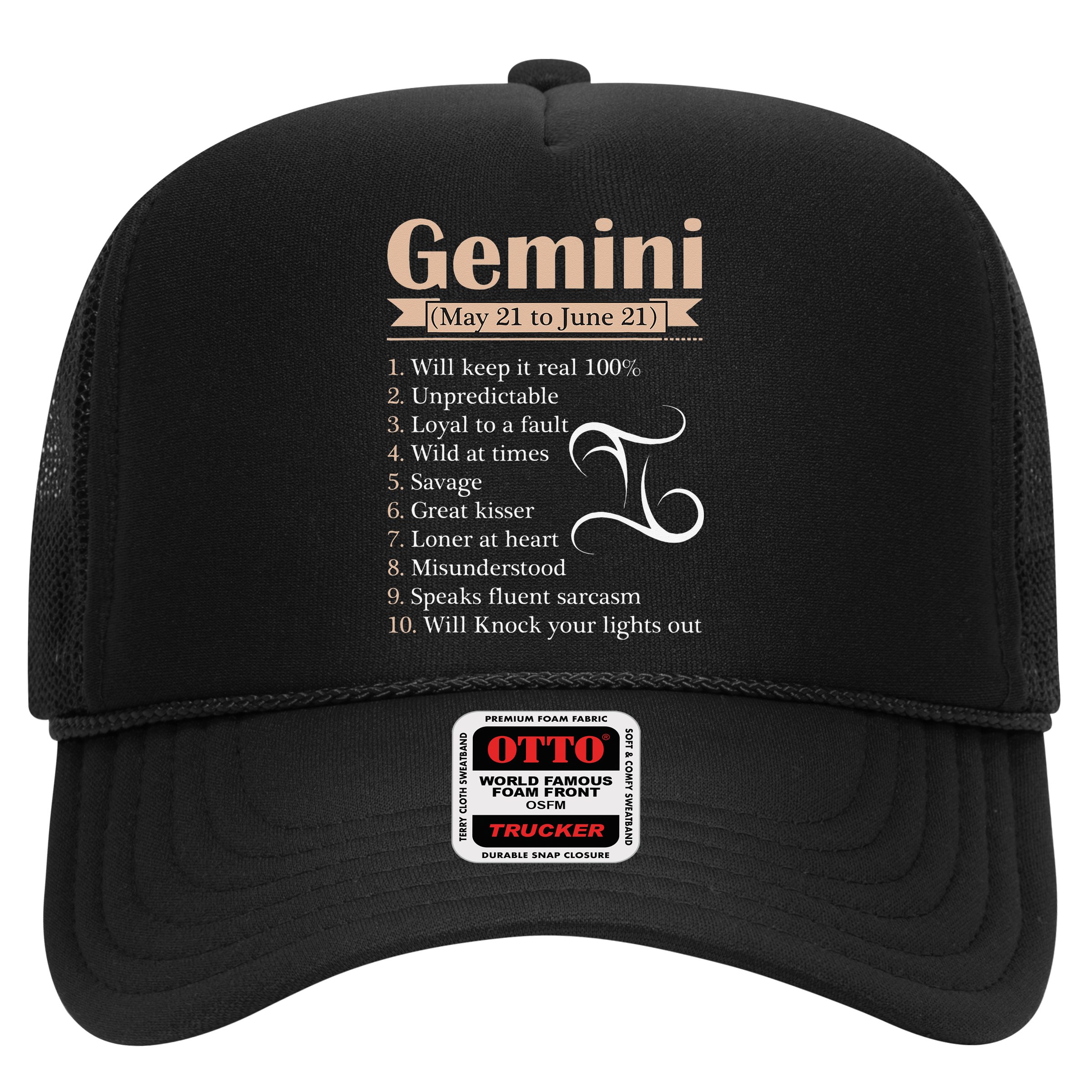 Gemini Zodiac Sign Astrology May June Birthday Hat