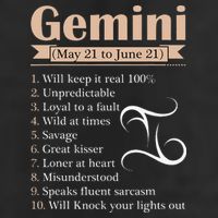 Gemini Zodiac Sign Astrology May June Birthday Hat