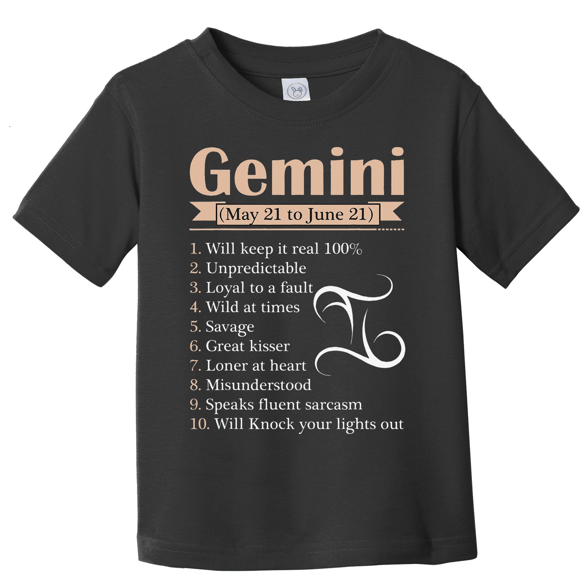Gemini Zodiac Sign Astrology May June Birthday Toddler T-Shirt