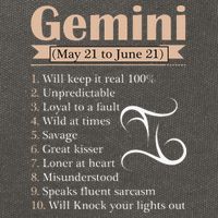Gemini Zodiac Sign Astrology May June Birthday Cotton Canvas Backpack