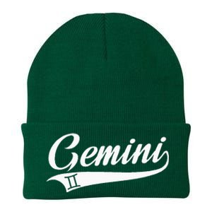 Gemini Zodiac Sign Horoscope Throwback Design Classic Knit Cap Winter Beanie