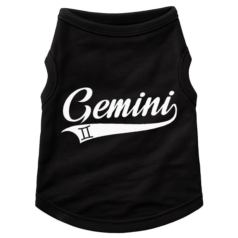Gemini Zodiac Sign Horoscope Throwback Design Classic Doggie Tank