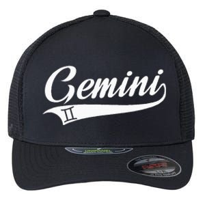 Gemini Zodiac Sign Horoscope Throwback Design Classic Flexfit Unipanel Trucker Cap