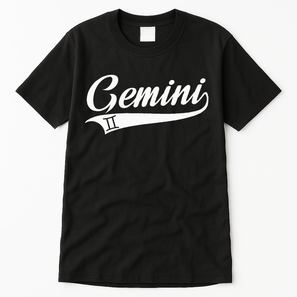 Gemini Zodiac Sign Horoscope Throwback Design Classic Tall T-Shirt