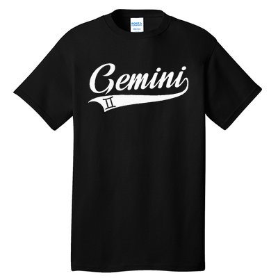 Gemini Zodiac Sign Horoscope Throwback Design Classic Tall T-Shirt