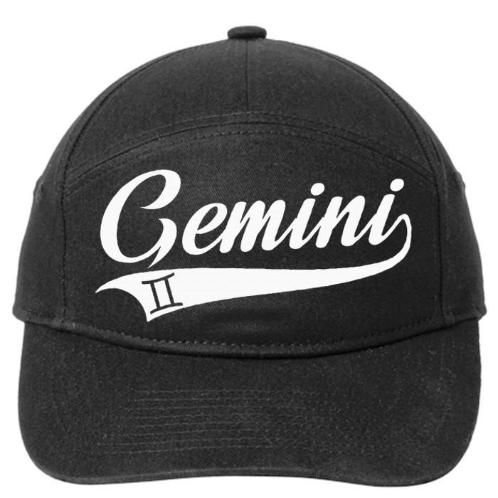 Gemini Zodiac Sign Horoscope Throwback Design Classic 7-Panel Snapback Hat