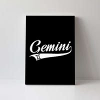 Gemini Zodiac Sign Horoscope Throwback Design Classic Canvas