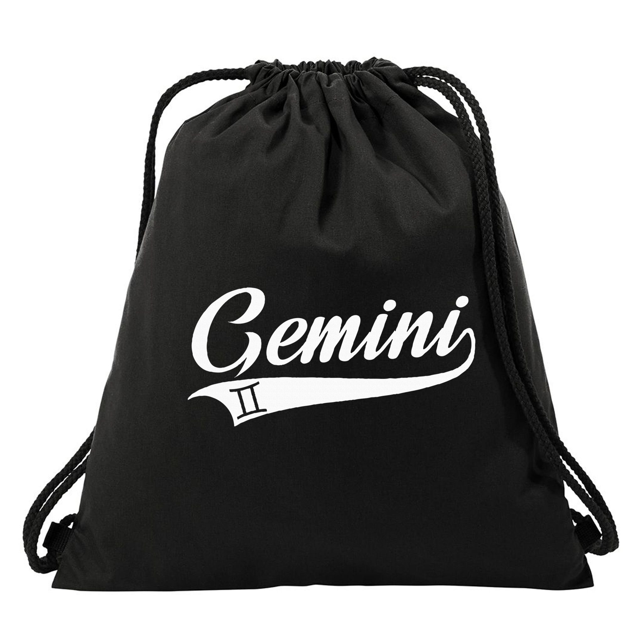 Gemini Zodiac Sign Horoscope Throwback Design Classic Drawstring Bag