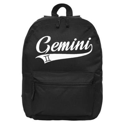 Gemini Zodiac Sign Horoscope Throwback Design Classic 16 in Basic Backpack