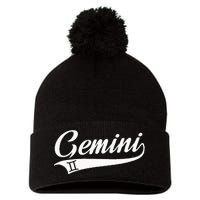 Gemini Zodiac Sign Horoscope Throwback Design Classic Pom Pom 12in Knit Beanie