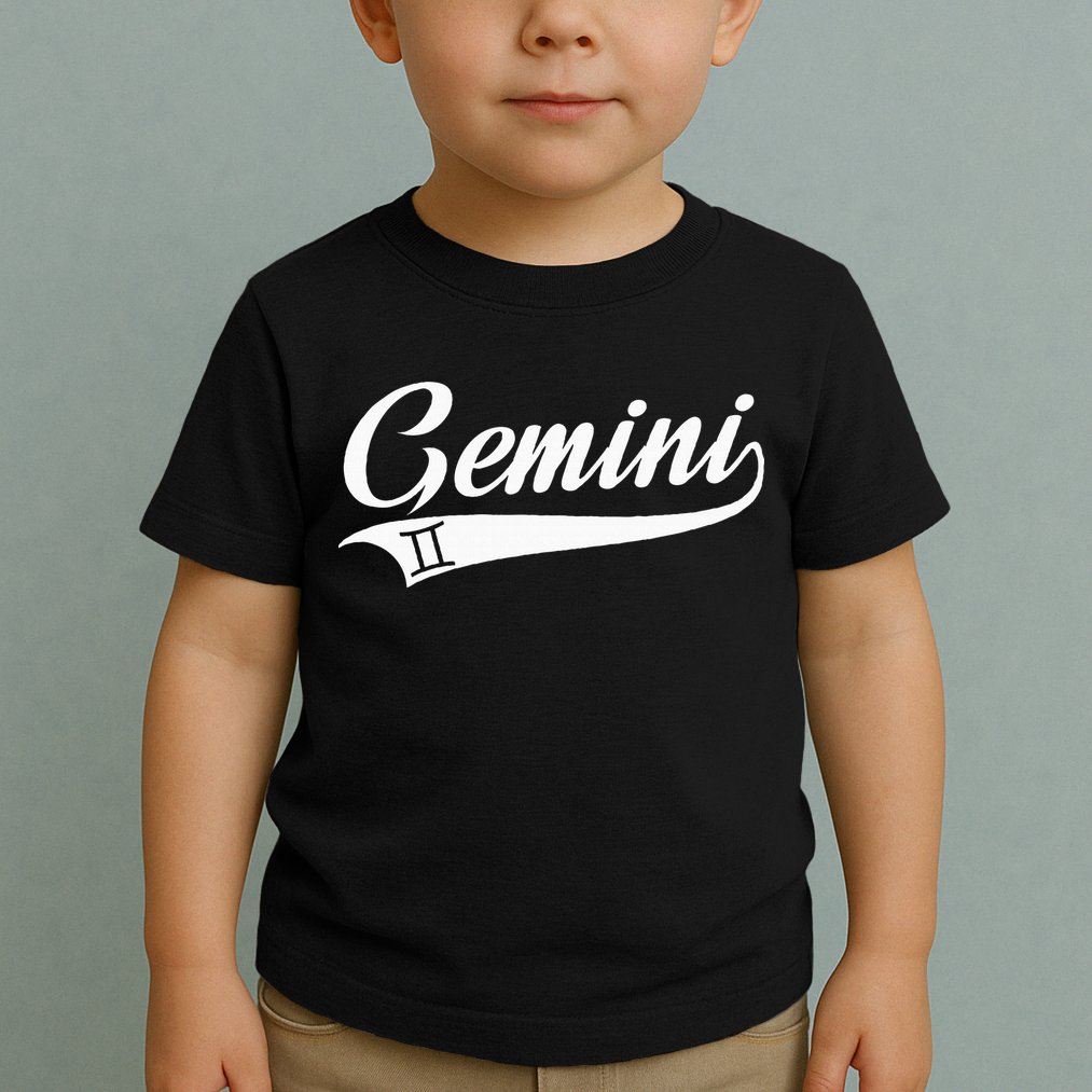 Gemini Zodiac Sign Horoscope Throwback Design Classic Toddler T-Shirt