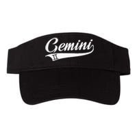 Gemini Zodiac Sign Horoscope Throwback Design Classic Valucap Bio-Washed Visor