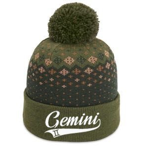 Gemini Zodiac Sign Horoscope Throwback Design Classic The Baniff Cuffed Pom Beanie