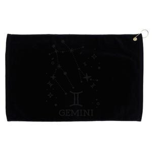 Gemini Zodiac signs Star moon Astrology horoscope Gemini Grommeted Golf Towel