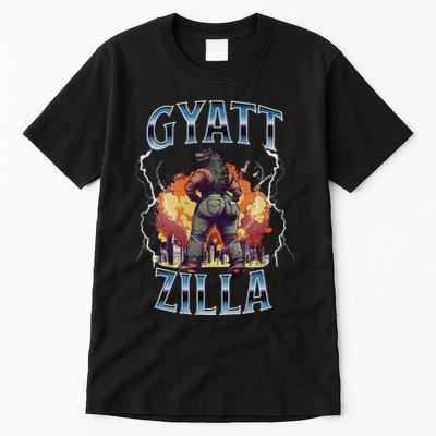 Gyatt Zilla Thic Zilla Meme Gen Z Alpha Tall T-Shirt