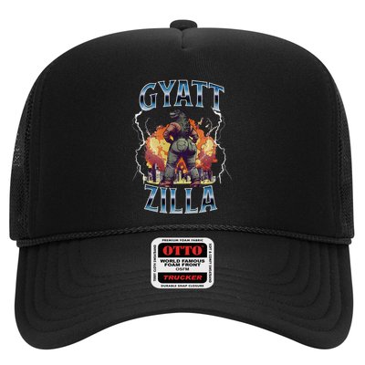 Gyatt Zilla Thic Zilla Meme Gen Z Alpha Trucker Hat