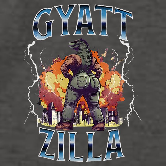 Gyatt Zilla Thic Zilla Meme Gen Z Alpha Vector Backpack
