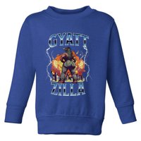 Gyatt Zilla Thic Zilla Meme Gen Z Alpha Toddler Sweatshirt