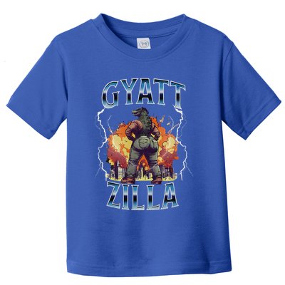 Gyatt Zilla Thic Zilla Meme Gen Z Alpha Toddler T-Shirt